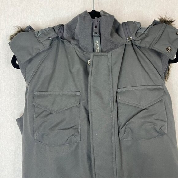 Community Aritzia down filled Parka removable hoodie vest Sz L - Picture 4 of 14